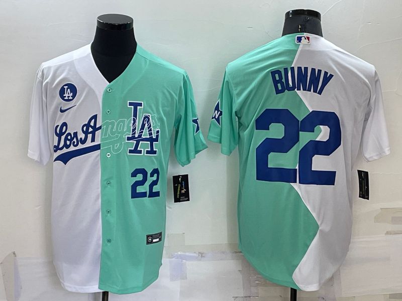 Men Los Angeles Dodgers #22 Bunny green white Nike 2022 MLB Jerseys->los angeles dodgers->MLB Jersey